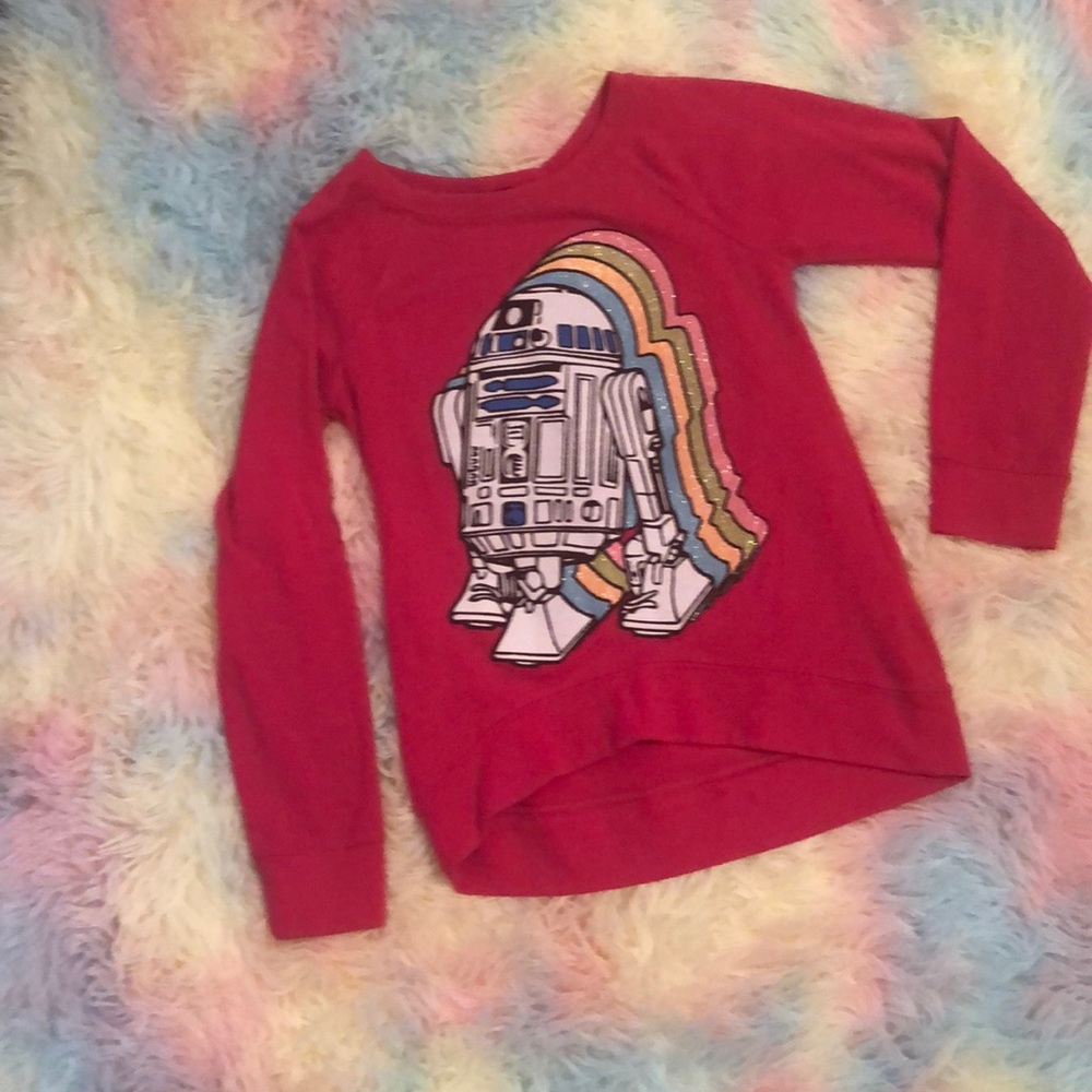🛍 Star Wars R2D2 Girls Sweatshirt Small